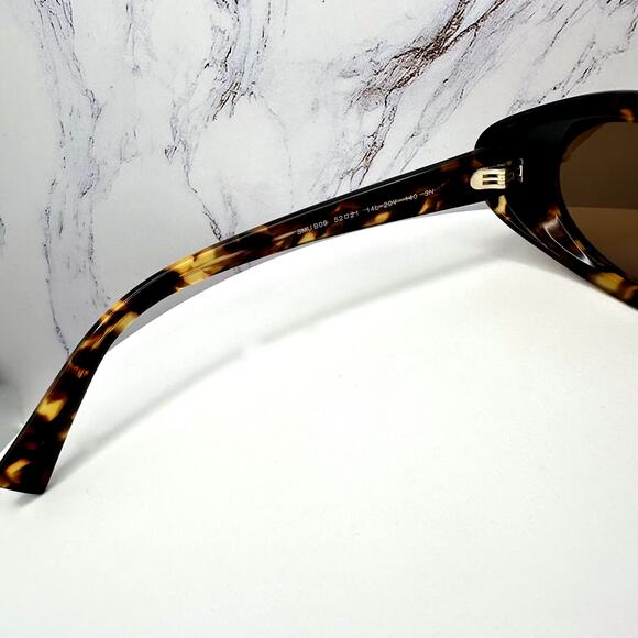 New MIU MIU Sunglasses Brown Tortoise Oval Womens Reverie main image 13